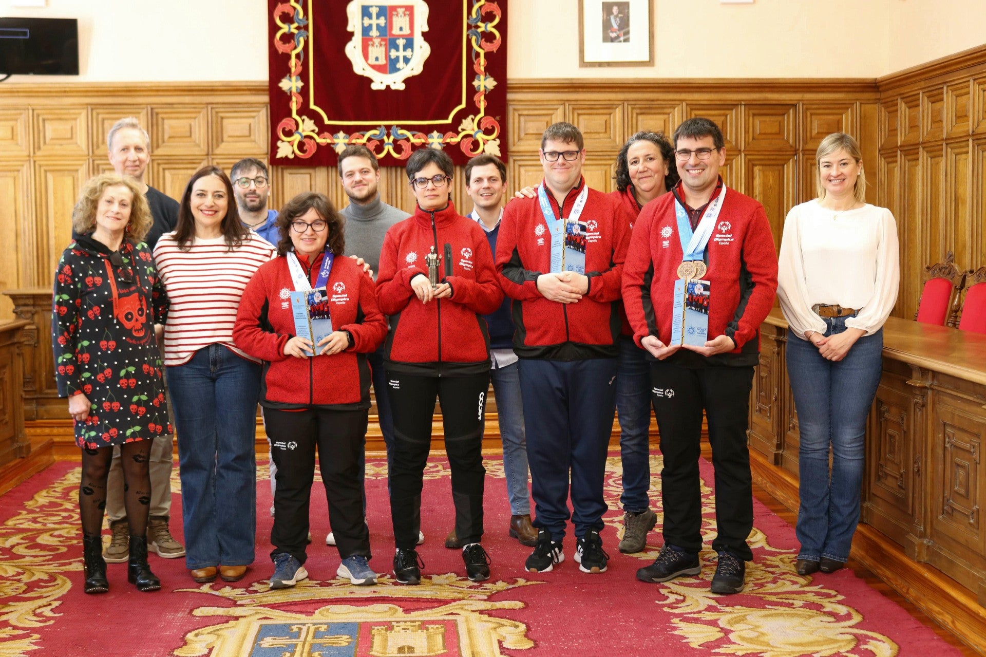 El Ayuntamiento de Palencia recibe a los medallistas en el Special Olympics Wordld Winter Games El Ayuntamiento de Palencia recibe a los medallistas en el Special Olympics Wordld Winter Games
