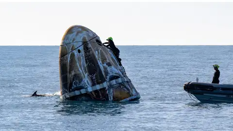 Los astronautas atrapados de la NASA regresan a la Tierra tras pasar nueve meses en el espacio