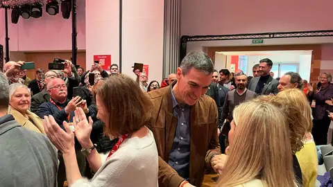Pedro Sánchez y Francina Armengol en el Congreso del PSIB-PSOE en Mallorca. Pedro Sánchez y Francina Armengol en el Congreso del PSIB-PSOE en Mallorca.