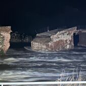 El Puente Romano se derrumba ante la crecida del Tajo
