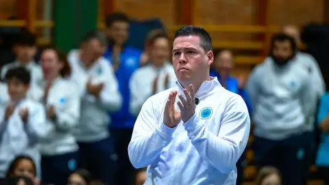 David Sánchez Flor será el nuevo director deportivo del Club Voleibol Alcalá David Sánchez Flor en su presentación ante los jugadores y afición del Club Voleibol Alcalá