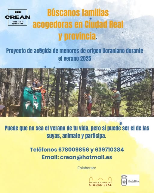 Se buscan familias para acoger niños Ucranianos en Ciudad Real Se buscan familias para acoger niños Ucranianos en Ciudad Real