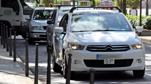 Parada de taxis en Santa Cruz de Tenerife