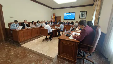 El pleno de la Diputación de Teruel ha aprobado hoy la concesión de la Cruz de San Jorge a Javier Macipe y a la Cámara de Comercio de Teruel PLENO DPT