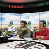 Los actores Quim Gutiérrez y Secun de la Rosa, durante su entrevista en Más de uno/ Rocío Marqués Los actores Quim Gutiérrez y Secun de la Rosa, durante su entrevista en Más de uno/ Rocío Marqués