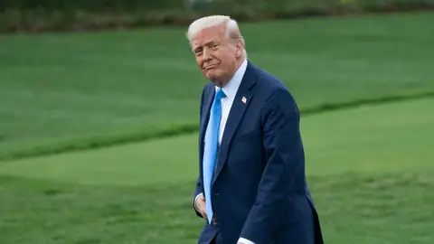 Donald Trump a la salida de la Casa Blanca Donald Trump a la salida de la Casa Blanca