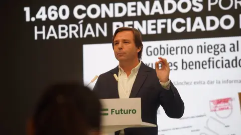 El secretario general del PP-A, Antonio Repullo, este lunes en rueda de prensa El secretario general del PP-A, Antonio Repullo, este lunes en rueda de prensa