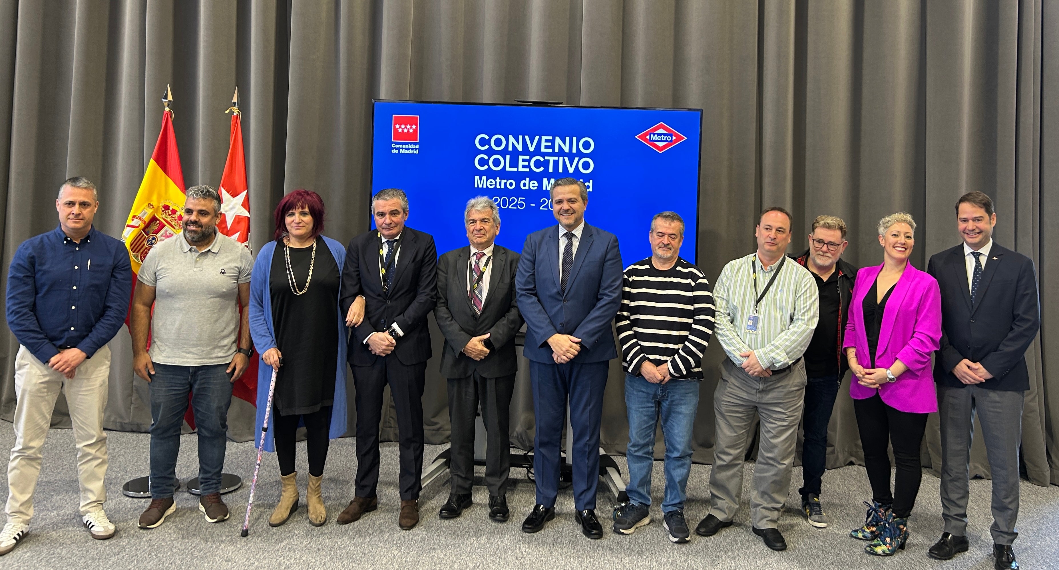 Madrid firma el nuevo convenio colectivo de Metro que mejora las condiciones laborales de sus trabajadores Madrid firma el nuevo convenio colectivo de Metro que mejora las condiciones laborales de sus trabajadores