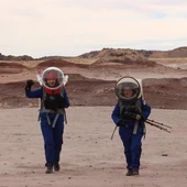 as dos leonesas Jennifer García Carrizo y Laura González Llamazares, en su misión a Marte en Utah as dos leonesas Jennifer García Carrizo y Laura González Llamazares, en su misión a Marte en Utah