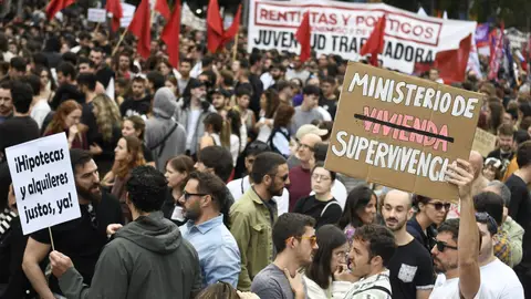 Manifestación por la vivienda en Madrid Manifestación por la vivienda en Madrid