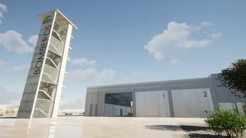 Imagen del futuro nuevo parque de bomberos de Ciudad Real Imagen del futuro nuevo parque de bomberos de Ciudad Real