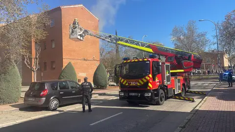 Incendio en el bloque de viviendas Incendio en el bloque de viviendas