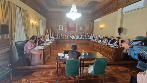Pleno del ayuntamiento de Teruel celebrado esta mañana PLENO AYTO TERUEL