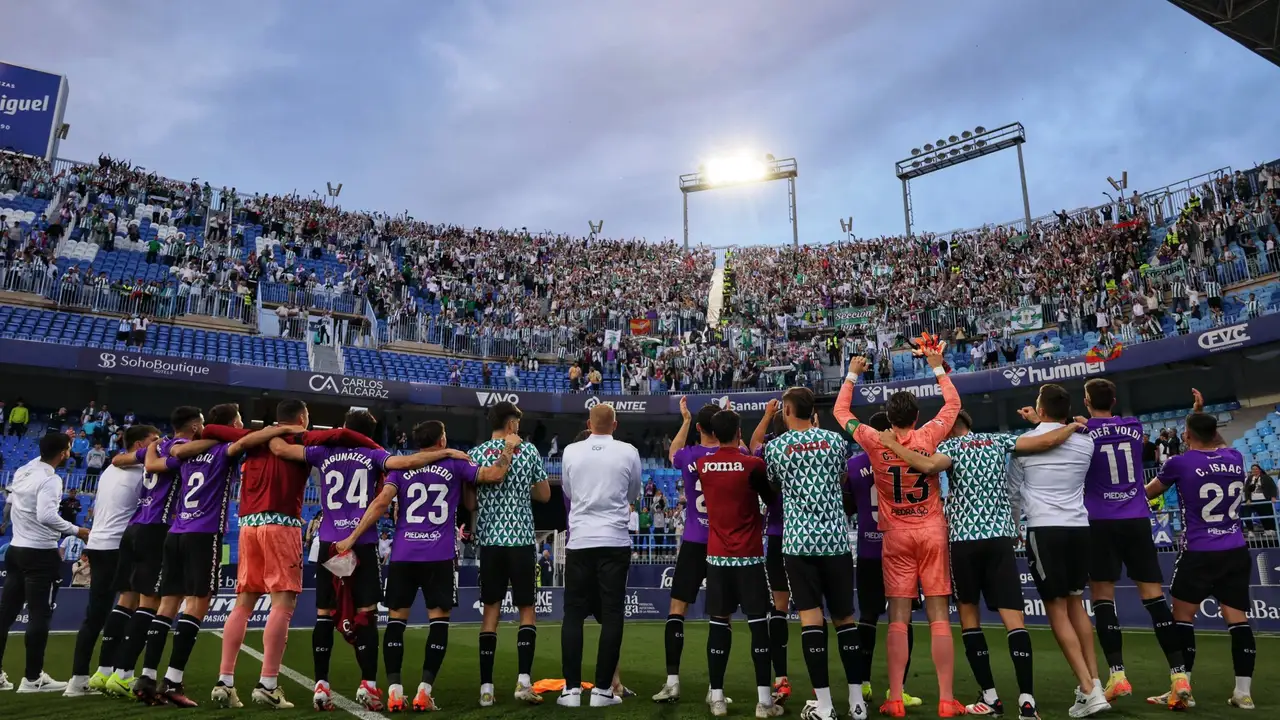 Celebración en La Rosaleda Celebración en La Rosaleda