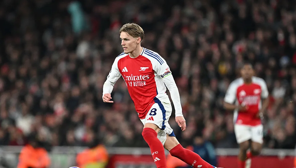 Martin Odegaard durante un partido con el Arsenal Martin Odegaard durante un partido con el Arsenal