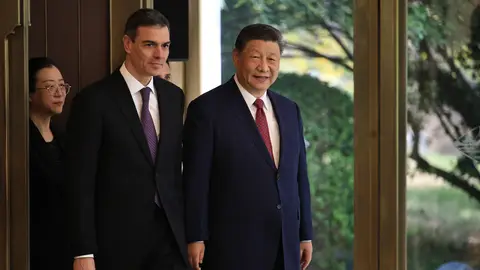 El líder chino, Xi Jinping, y el presidente español, Pedro Sánchez El líder chino, Xi Jinping, y el presidente español, Pedro Sánchez