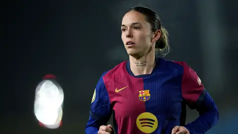 La jugadora del FC Barcelona, Mapi León, durante el partido de Copa de la Reina ante el Real Madrid La jugadora del FC Barcelona, Mapi León, durante el partido de Copa de la Reina ante el Real Madrid