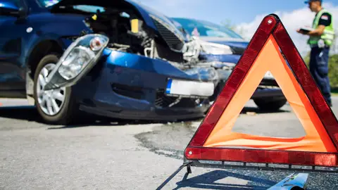 Señal accidente de coche Señal accidente de coche