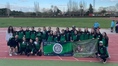 El Club de Atletismo Ajalkalá de la ciudad complutense celebrará su 50 aniversario con sus equipos femenino y masculino en Liga Oro Equipo femenino del Club de Atletismo Ajalkalá de Alcalá de Henares