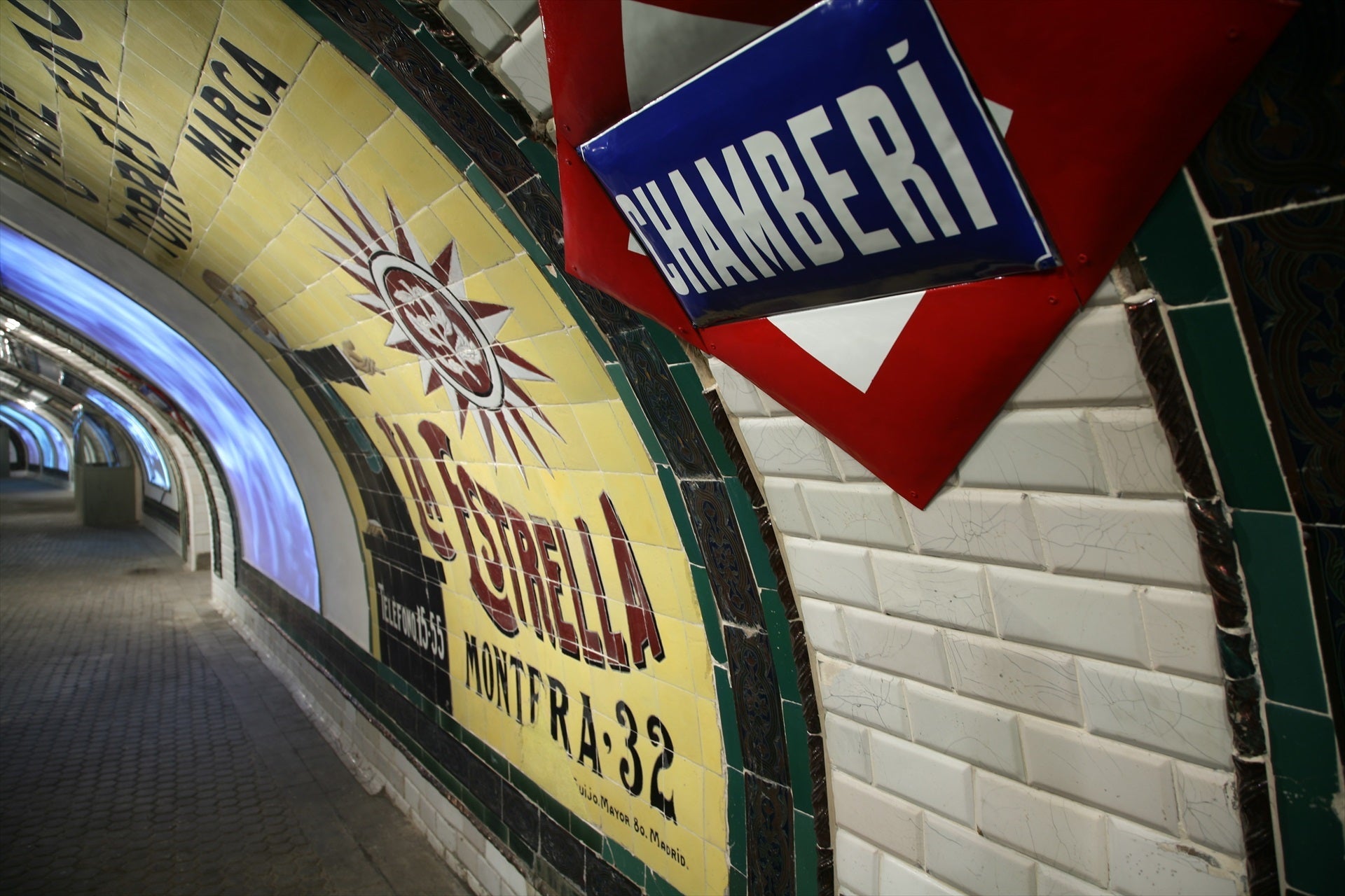 La histórica estación de Chamberí se somete a nuevos trabajos de restauración La histórica estación de Chamberí se somete a nuevos trabajos de restauración