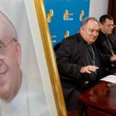 El obispo de Canarias José Mazuelos junto al obispo auxiliar de Canarias Cristóbal Déniz 