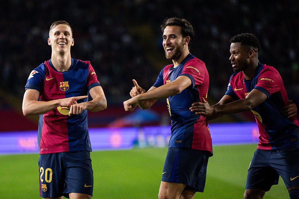 Un gol de Olmo mantiene la ventaja del Barça en LaLiga Un gol de Olmo mantiene la ventaja del Barça en LaLiga