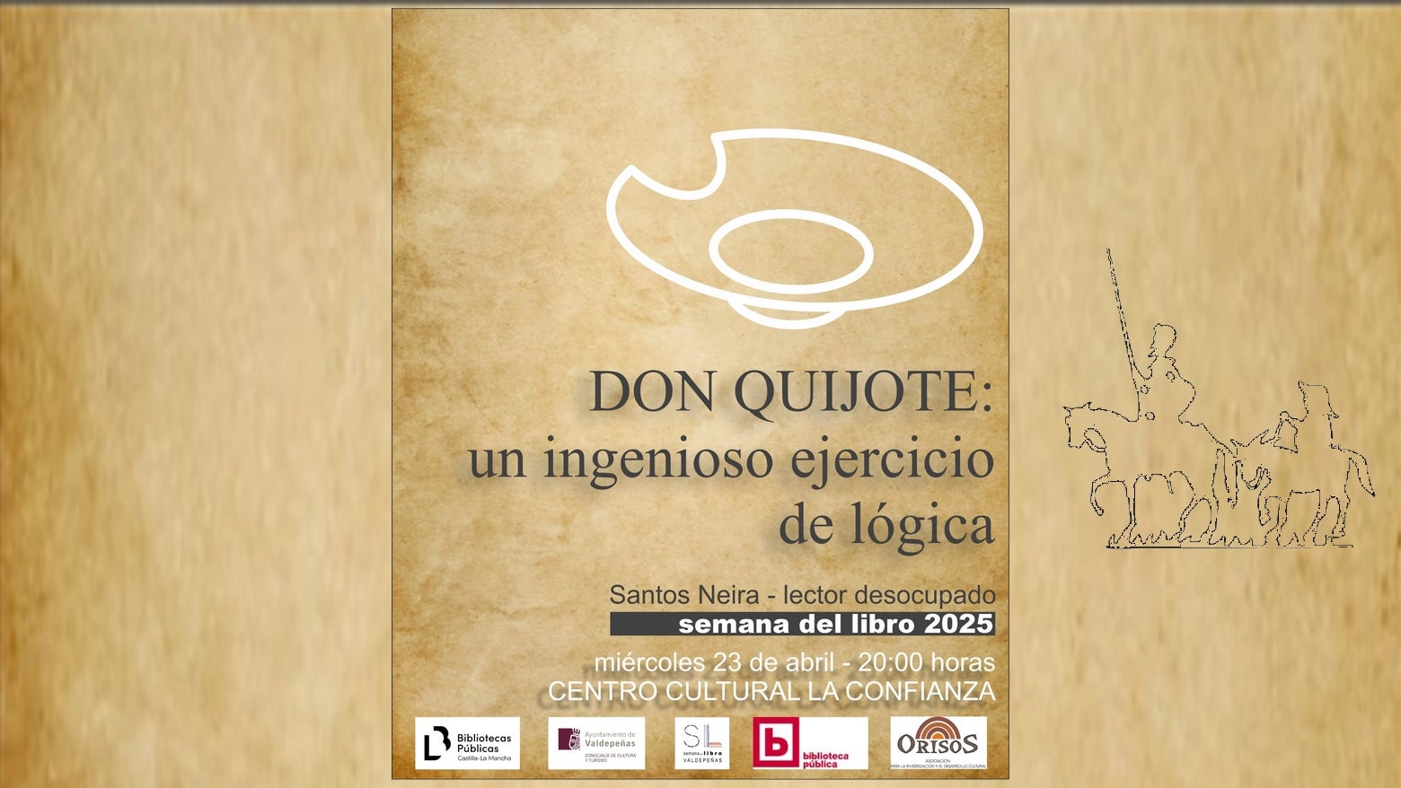 Santos Neira rendirá homenaje a Cervantes hablando de "Don Quijote de La Mancha" Santos Neira rendirá homenaje a Cervantes hablando de "Don Quijote de La Mancha"