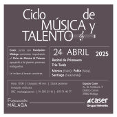 La Fundación Málaga celebra este jueves 24 de abril el Recital de Primavera