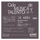 La Fundación Málaga celebra este jueves 24 de abril el Recital de Primavera La Fundación Málaga celebra este jueves 24 de abril el Recital de Primavera