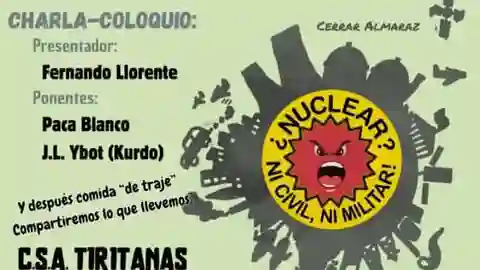 Colectivos en Lucha Extremadura organizará varias charlas para exigir el "cierre inmediato" de la Central de Almaraz Colectivos en Lucha Extremadura organizará varias charlas para exigir el "cierre inmediato" de la Central de Almaraz