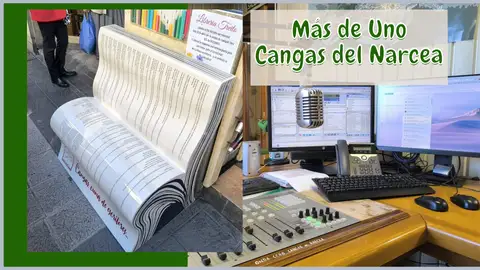 El banco tejido con frases de escritores cangueses El banco tejido con frases de escritores cangueses