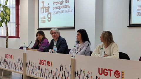 Acto de presentación de las acciones sindicales previstas para el 1 de Mayo de 2025 en la Comunitat Valenciana
