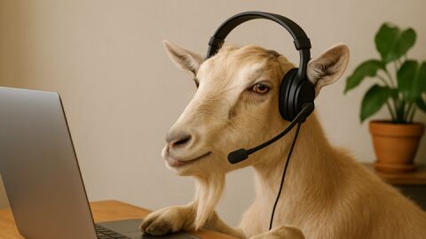 Las cabras ya pueden teletrabajar