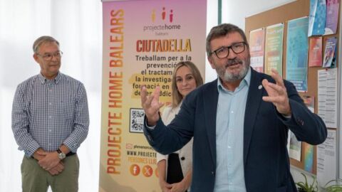 Jes&uacute;s Mullor, presidente de Proyecto Hombre Baleares en la presentaci&oacute;n del Centro en Menorca.