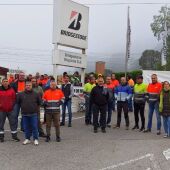 Quinto día de huelga en la planta de Bridgestone en Puente San Miguel 