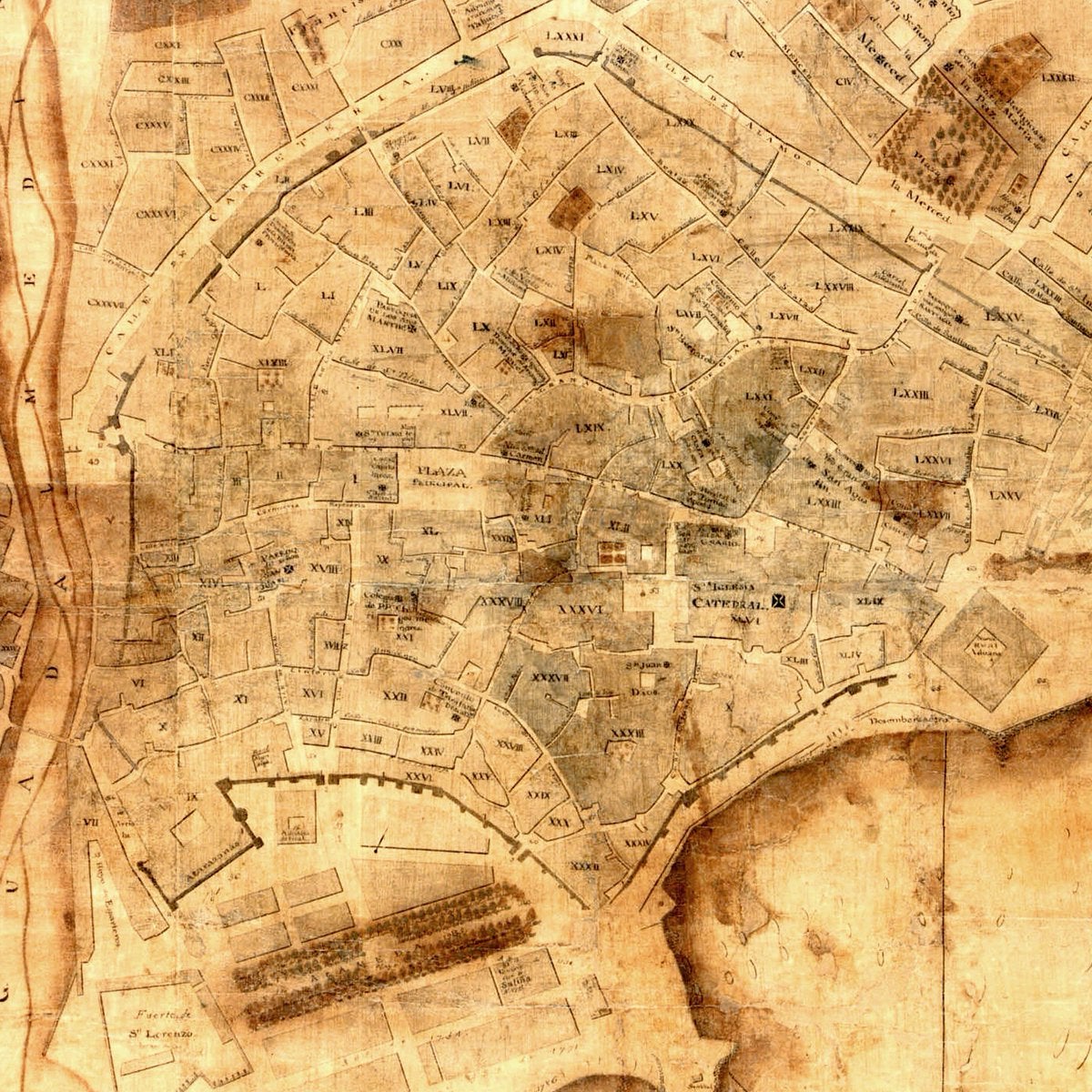 Joseph Carrión de Mula diseñó los planos de la ciudad a finales del siglo XVIII Joseph Carrión de Mula diseñó los planos de la ciudad a finales del siglo XVIII