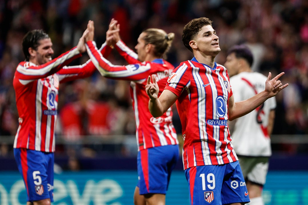 Plácida goleada del Atlético ante un apagado Rayo Plácida goleada del Atlético ante un apagado Rayo