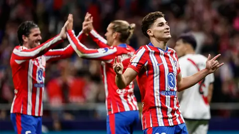 Plácida goleada del Atlético ante un apagado Rayo Plácida goleada del Atlético ante un apagado Rayo