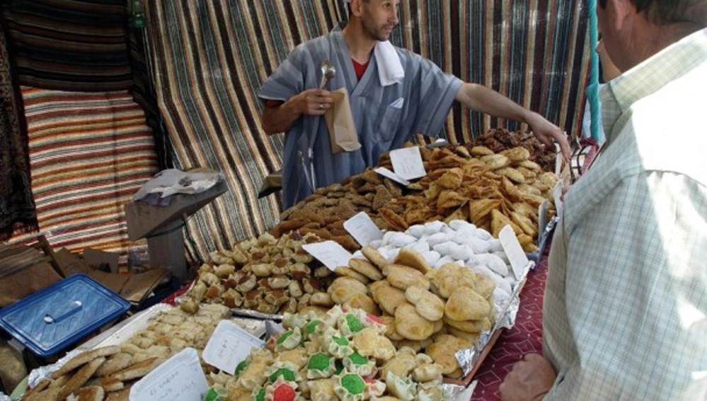Vista del mercado medieval en Dalt Vila Vista del mercado medieval en Dalt Vila