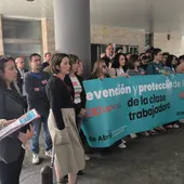 Concentración de los sindicatos UGT y CCOO en Ciudad Real Concentración de los sindicatos UGT y CCOO en Ciudad Real