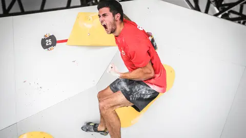 El extremeño Alberto Ginés, bronce en la prueba de dificultad de escalada en Wujiang El extremeño Alberto Ginés, bronce en la prueba de dificultad de escalada en Wujiang