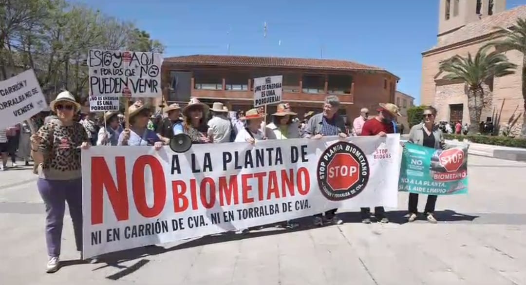 Varios cientos de personas se vuelven a manifestar en contra de una planta de biometano en Torralba Varios cientos de personas se vuelven a manifestar en contra de una planta de biometano en Torralba