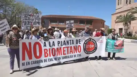 Manifestación en Torralba de Calatrava en contra de la planta de biometano Manifestación en Torralba de Calatrava en contra de la planta de biometano