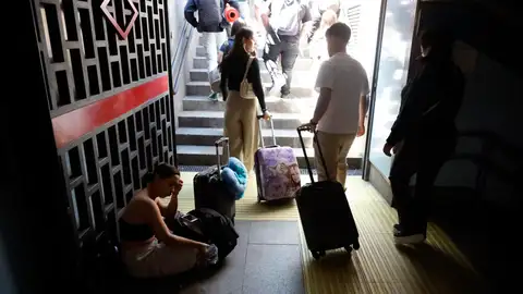 Metro de Madrid en pleno apagón eléctrico Metro de Madrid en pleno apagón eléctrico