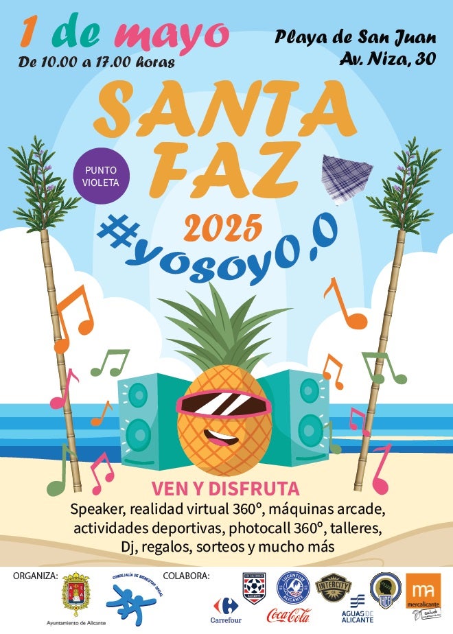 Fiesta sin alcohol para jóvenes con juegos, deportes y sorteos en la Santa Faz 0,0 Fiesta sin alcohol para jóvenes con juegos, deportes y sorteos en la Santa Faz 0,0