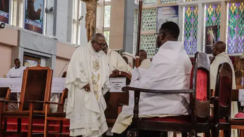 El cardenal John Njue El cardenal John Njue