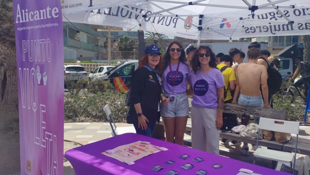 El punto violeta en la fiesta Santa Faz 0,0
