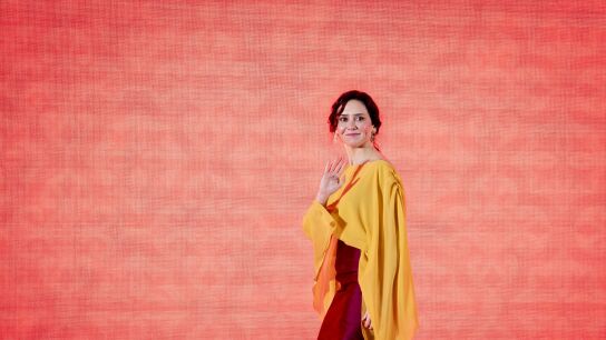 La presidenta de la Comunidad de Madrid, Isabel D&iacute;az Ayuso, durante el acto central con motivo del 2 de mayo/ A. P&eacute;rez Meca / Europa Press