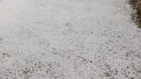 Granizo caído en Piedrabuena Granizo caído en Piedrabuena