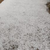 Granizo caído en Piedrabuena